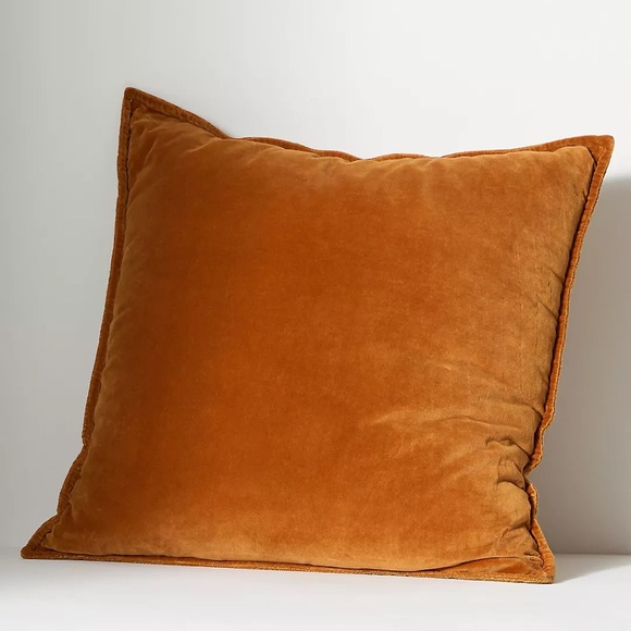 Anthropologie Other - NWT Anthropologie Velvet Trova Pillow Brown 18 x 18
